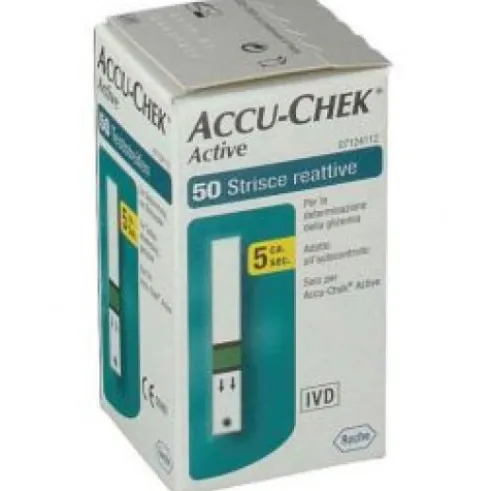 Accu-Chek Active Strisce Misurazione Glicemia per Glucometro 50 Pezzi