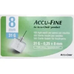 ACCUFINE Ago Ins.31g*8mm 100pz