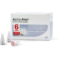 ACCUFINE Ago Ins.32g 6mm*100pz