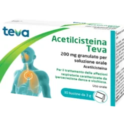ACETILCIST.30 Buste 200mg TEVA