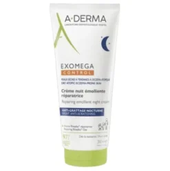 A-Derma Exomega Control Crema Notte - Crema emolliente per pelle secca a tendenza atopica - 200 ml