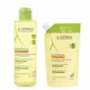Aderma Exomega Control Olio Lavante Duo Igiene Pack - Detergente emolliente 500 ml + Ecoricarica 500 ml