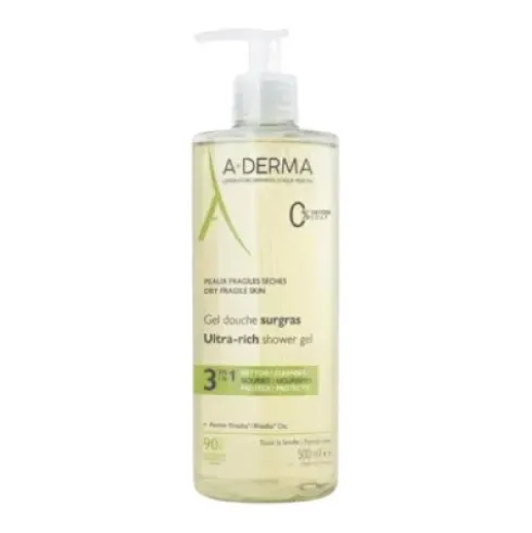 A-Derma Les Indispensables Gel Doccia Surgras per Pelle Secca 500ml