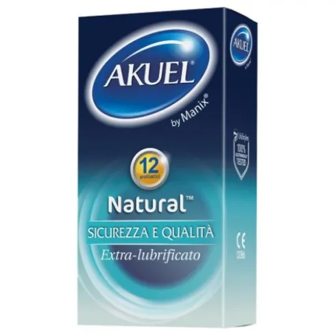 Akuel By Manix Natural Profilattici Extra Sottili 12 Pezzi