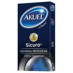 Akuel By Manix Sicuro Profilattici Preservativi 6 Pezzi