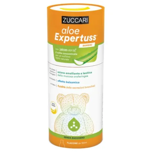 Aloe Expertuss Bambini - Sollievo dalla tosse grassa o secca - Gusto ciliegia - 150 ml