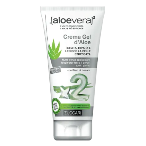 Aloevera 2 Crema Gel d'Aloe - Trattamento idratante e lenitivo per pelle stressata - 150 ml