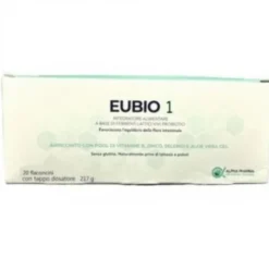 Alpha Pharma Service Eubio 1 Integratore Fermenti Lattici per Benessere Intestinale, 20 Flaconcini