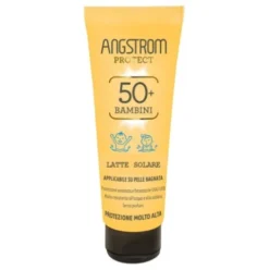 Angstrom Latte Solare Bambini Pelle Bagnata SPF50+ - Protezione solare per bambini resistente all'acqua - 125 ml
