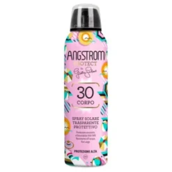Angstrom Spray Solare Trasparente SPF30 - Spray solare corpo resistente all'acqua - Edizione Giulia Salemi - 150 ml