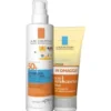 Anthelios Dermo-Pediatrics Spray Invisibile SPF50+ + Lipikar Ap + Olio Lavante - Protezione solare bambini 200 ml + olio detergente anti arrossamento 100 ml