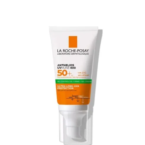 Anthelios XL Gel-Crema Tocco Secco Anti-Lucidità senza Profumo SPF 50+ Protezione Solare Molto Alta 50 ml
