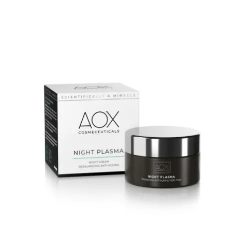 Aox Night Plasma Crema Viso Notte Anti-Age Rigenerante 50ml