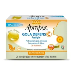 APROPOS Gola Defens 20 Pastiglie Gusto Limone e Zenzero