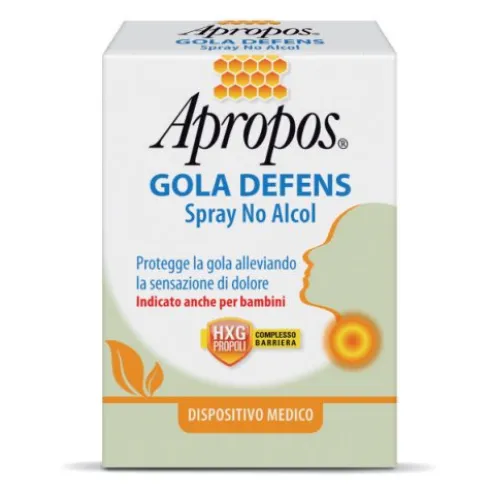 Apropos Gola Defens Spray Gola Bambini senza Alcol 20 ml