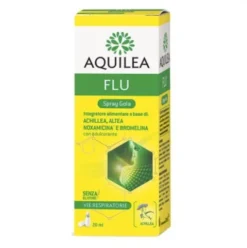Aquilea Flu Spray Gola: Integratore per Benessere Naso e Gola, 20ml