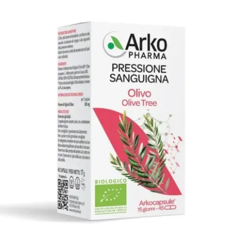 Arkofarm Arkocapsule Olivo Integratore Alimentare per Circolazione e Pressione - 45 Capsule