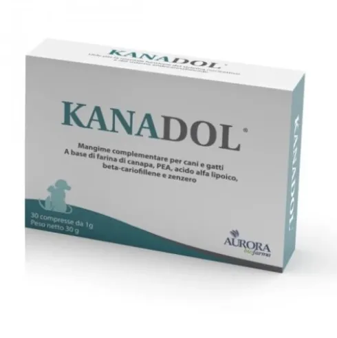 Aurora Biofarma Kanadol Mangime Complementare per Cani e Gatti 30 Compresse