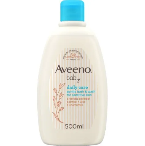 Aveeno Baby Bagno e Docciaschiuma Delicato - Bagnoschiuma per la pelle delicata dei bambini - 500 ml