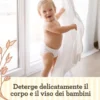 Aveeno Baby Salviettine - Salviette detergenti viso e corpo per bambini - 72 pezzi