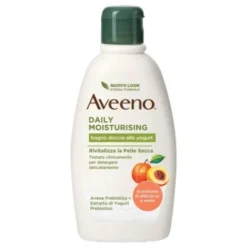 Aveeno Bagno Doccia Yogurt e Albicocca - Bagnodoccia idratante per pelle secca - 300 ml