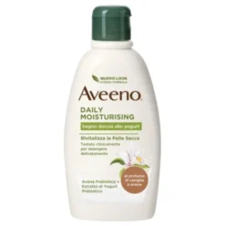 Aveeno Bagno Doccia Yogurt e Vaniglia - Bagnodoccia Idratante per pelle secca - 300 ml