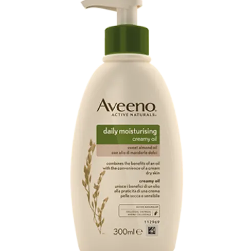 Aveeno Crema Olio Idratante Corpo - Adatta per pelle secca e sensibile - 300 ml