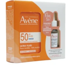 Avene Cofanetto Solare Ultra Fluido Invisibile SPF50 50 ml + Hyaluron Activ B3 Siero rimpolpante 10 ml