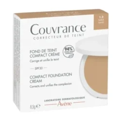 Avene Couvrance Fondotinta Compatto in crema Colore Sabbia - Uniformante e correttivo - 10 g