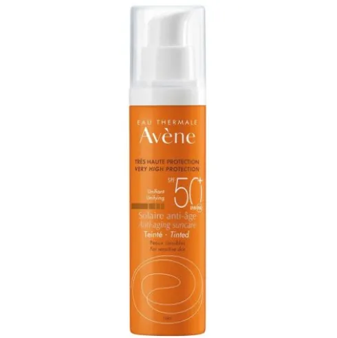 Avene Solare Trattamento Anti-Age Colorato SPF50+ - Crema solare antietà uniformante - 50 ml
