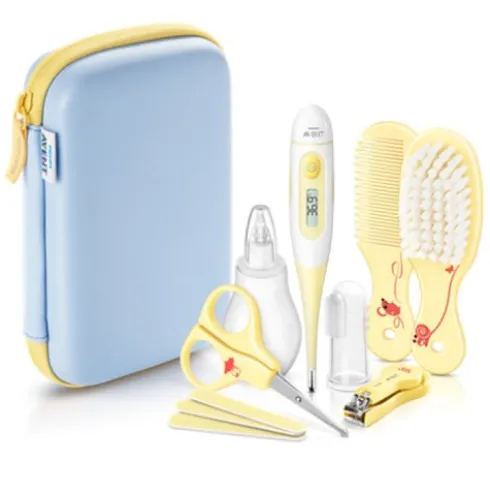 Avent Beauty Set Cura Bambino con Termometro, Aspiratore Nasale e Set Unghie