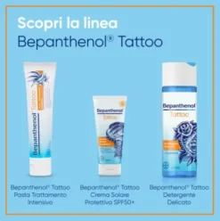Bepanthenol Tattoo Detergente per Tatuaggio - Detergente delicato per pelle tatuata - 200 ml
