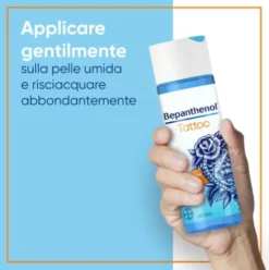 Bepanthenol Tattoo Detergente per Tatuaggio - Detergente delicato per pelle tatuata - 200 ml
