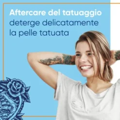 Bepanthenol Tattoo Detergente per Tatuaggio - Detergente delicato per pelle tatuata - 200 ml