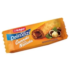 Biaglut Cannolo alla Nocciola Snack Senza Glutine Monoporzione 25 g