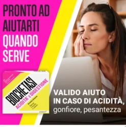 Biochetasi Digestione e Acidità - Integratore per facilitare la digestione - 20 Bustine