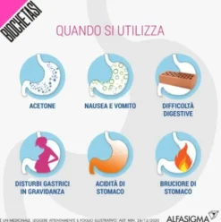 Biochetasi Granulato Effervescente - Rimedio rapido per acidità di stomaco e difficoltà a digerire - 18 Bustine