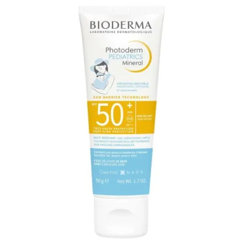 Bioderma Photoderm Pediatrics Mineral SPF50+ - Protezione solare molto alta per neonati e bambini - 50 g