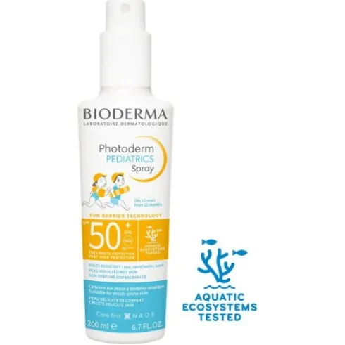 Bioderma Photoderm Pediatrics Spray SPF50+ - Protezione solare molto alta per bambini - 200 ml