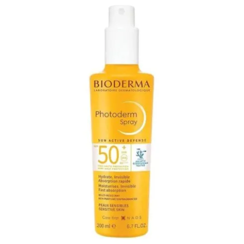 Bioderma Photoderm Spray SPF50+ - Protezione solare molto alta per viso e corpo - 200 ml