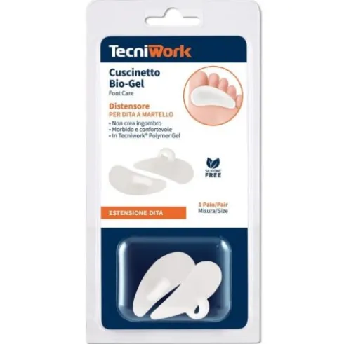 Bio-Gel Cuscinetto Dita Piccole Sollievo Dita a Martello Taglia S