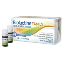 Biolactine Family - Integratore a base di fermenti lattici vivi - 14 flaconcini