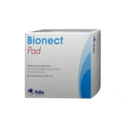 Bionect Pad Medicazioni Bioattive 5x5cm - Confezione da 5 Pezzi