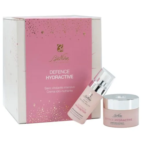 Bionike Cofanetto di Natale Defence Hydractive - Siero Idratante Intensivo 30 ml + Crema Idro Nutriente 50 ml