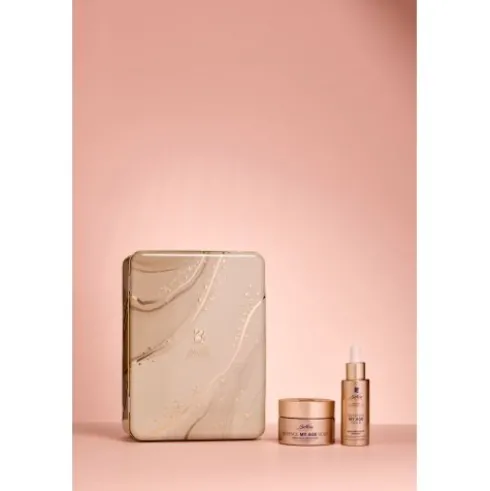 Bionike Cofanetto di Natale 2024 Defence My Age Gold - Siero fortificante intensivo 30 ml + Crema ricca fortificante 50 ml