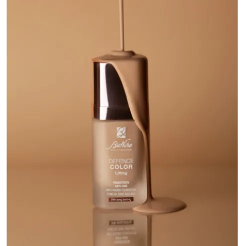 Bionike Defence Color Fondotinta Lifting 205 - Fondotinta fluido anti age effetto lifting - Colore miel - 30 ml