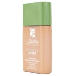 Bionike Defence Cover Fondotinta Correttore Fluido SPF30 104 - Fondotinta antimperfezioni ad alta coprenza - Nuance miel - 40 ml
