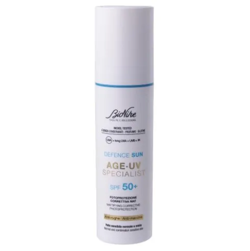 Bionike Defence Sun Age Uv Specialist SPF 50+ - Fotoprotezione correttiva mat anti-rughe e anti-macchie - 50 ml