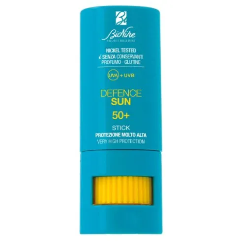 Bionike Defence Sun Stick SPF50+ - Stick solare labbra e zone sensibili - 9 ml