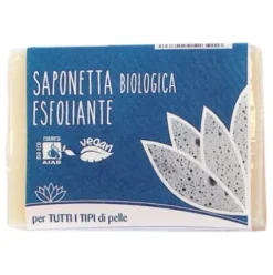 Biotobio Saponetta Esfoliante Bio per Pulizia Naturale 100g